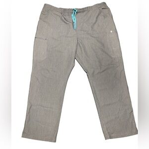 Women’s Figs YOLO skinny scub pants in graphite gray size XXL petite reg waist